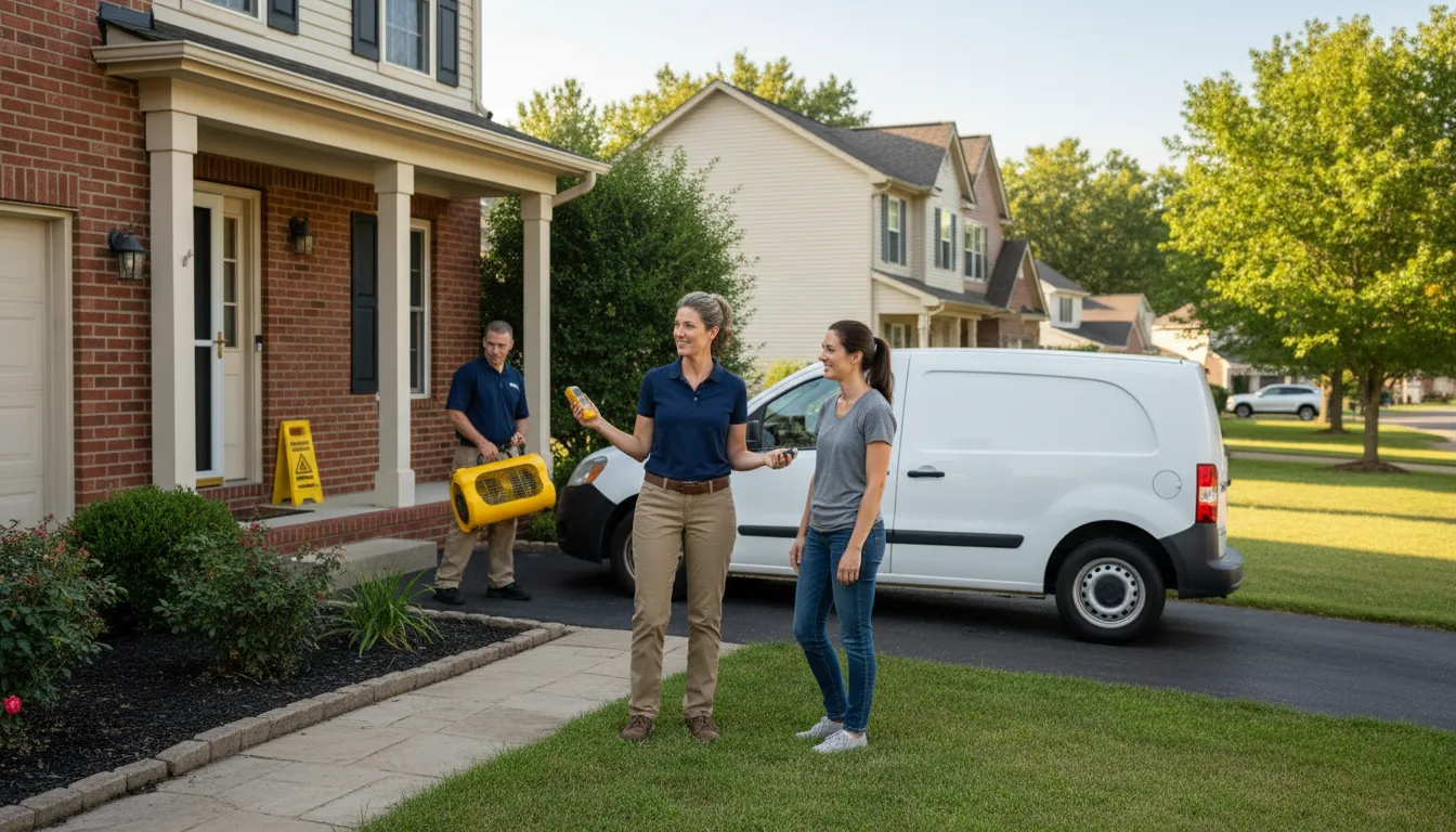 Water restoration image for Water Damage & Restoration Services in Ashton, MD